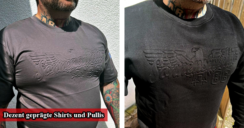 Druck 18 - dezent geprägte Shirts und Pullover