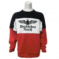 Premium Pullover - Deutsches Reich - schwarz/weiß/rot