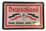 Blechschild - Deutschland meine Heimat - D72 (120)