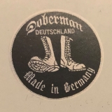 Aufnäher - Doberman - Made in Germany - schwarz