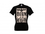 Frauen T-Shirt - Born to be white - Adler - schwarz/beige