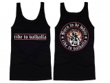 Muskelshirt/Tank Top - Born to be white - ride to valhalla