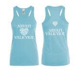 Frauen Top - Aryan Valkyrie - keltisches Herz - Atoll blau