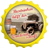 Flaschenöffner / Kapselheber - Biertrinken hilft der Landwirtschaft KH01
