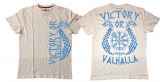 Premium Shirt - Victory or Valhalla - weiß/blau