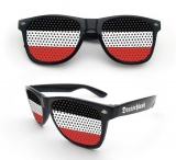 Spass - Sonnenbrille - Deutschland - schwarz-weiß-rot
