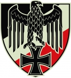 PVC Aufkleber - Adler mit Wappen