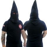 Premium Shirt - KKK mit Maskenfunktion - klassisch - schwarz