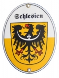 Emailleschild - Schlesien