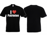T-Hemd - I Love Patrioten - schwarz