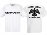 T-Hemd - Deutsch und Frei - Weiß