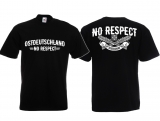 T-Hemd - Ostdeutschland - No Respect - schwarz/weiß - Motiv 1