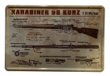 Blechschild - Karabiner K98 - D143 (150)