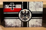 Blechschild KM - Reichskriegsflagge - vintage