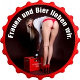 Flaschenöffner / Kapselheber - Frauen und Bier lieben wir KH37