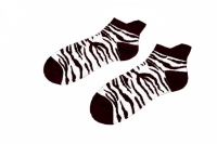Sneakersocks - White Zebra
