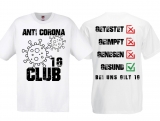 Frauen T-Shirt - Anti Corona Club - 1G Gesund - weiß