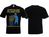 T-Hemd - Schütze den Planeten - schwarz