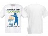 T-Hemd - Schütze den Planeten - weiß