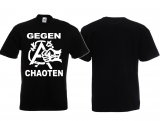 T-Hemd - Gegen Chaoten - schwarz