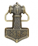 Gürtelschnalle - Thor Hammer - bronze