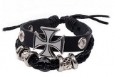 Armband - Eisernes Kreuz - Motiv 7 - Leder