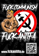 Fuck Antifa - Fuck Communism - Aufkleber Paket 10 Stück