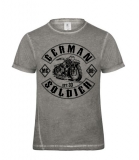 T-Hemd - Used Look - German Solider - Motiv 1 - Grey Clash