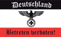 Fahne - Deutschland - Betreten verboten (28)