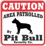 Hinweisschild - Achtung Pit Bull