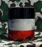 Tasse - schwarz-weiß-rot - vintage