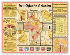Bildwandkarte - Deutschlands Kolonien - Nachdruck von 1938