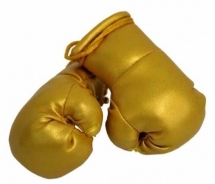 Mini Boxhandschuhe - Goldfarbene