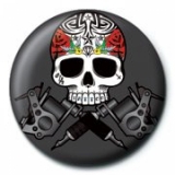 Button - Skull & Tattoo
