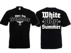 T-Hemd - White Boy Summer - Reichsadler - schwarz/weiß