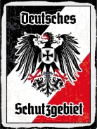 Blechschild - 20x30cm - Deutsches Schutzgebiet - Motiv 2