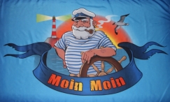 Fahne - Seemann - Moin Moin