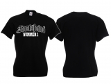 Frauen T-Shirt - Staatsfeind - schwarz/weiß