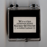 Pin - Kaiser Wilhelm II mit Geschenkbox