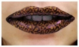 Temporary Lips - Leopard