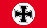Fahne - Deutschland - Rot mit Kreis und EK (30)