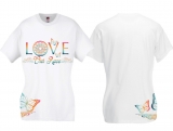 Frauen T-Shirt - Love our Race - weiß/bunt - Motiv2