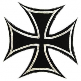 Rückenaufnäher - Gestickt - Eisernes Kreuz