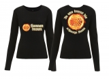 Frauen - Sweatshirt - Sonnenbraun - schwarz