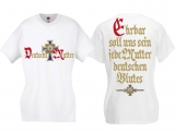Frauen T-Shirt - Deutsche Mutter - weiß
