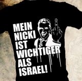 T-Hemd - Mein Nicki ist wichtiger als Israel - schwarz