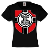 Kinder T-Shirt - Thor Hammer mit Wappen - schwarz