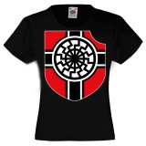 Kinder T-Shirt - Schwarze Sonne mit Wappen - schwarz