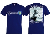 T-Hemd - Schlachtschiff Bismarck - blau